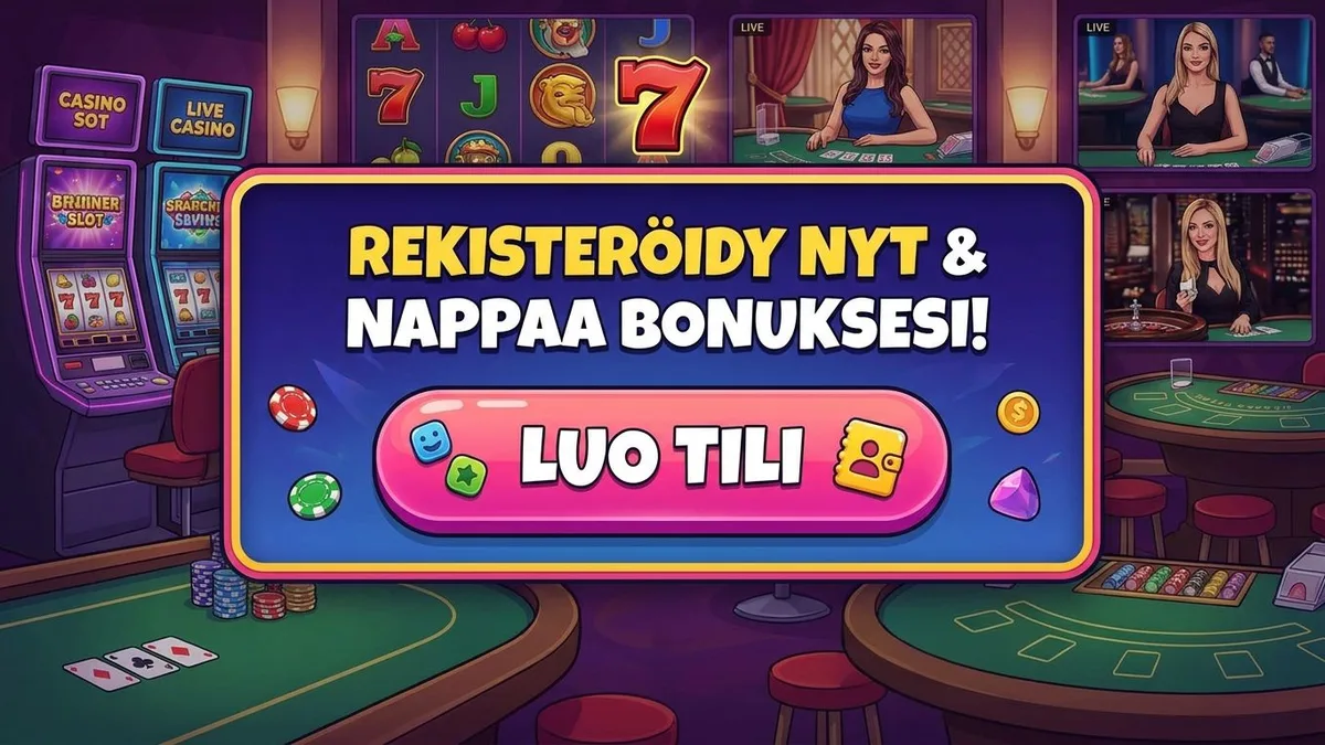 Rekisteröidy bonuksella