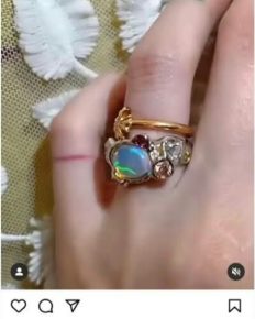 The opal engagement rings of South Korean celebrity couple, HyunA and DAWN!