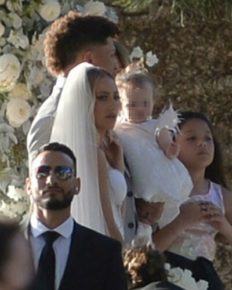 Patrick Mahomes weds fiancee Brittany Mathews on 12 March 2022. Their daughter, Sterling Skye was the flower girl at this Hawaiian wedding